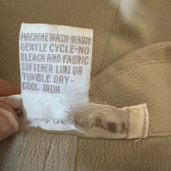 A-101 Susan Hutton PLUS‎ SIZE 22W Light Tan Long Sleeve Embroidered Blouse - Picture 14 of 15